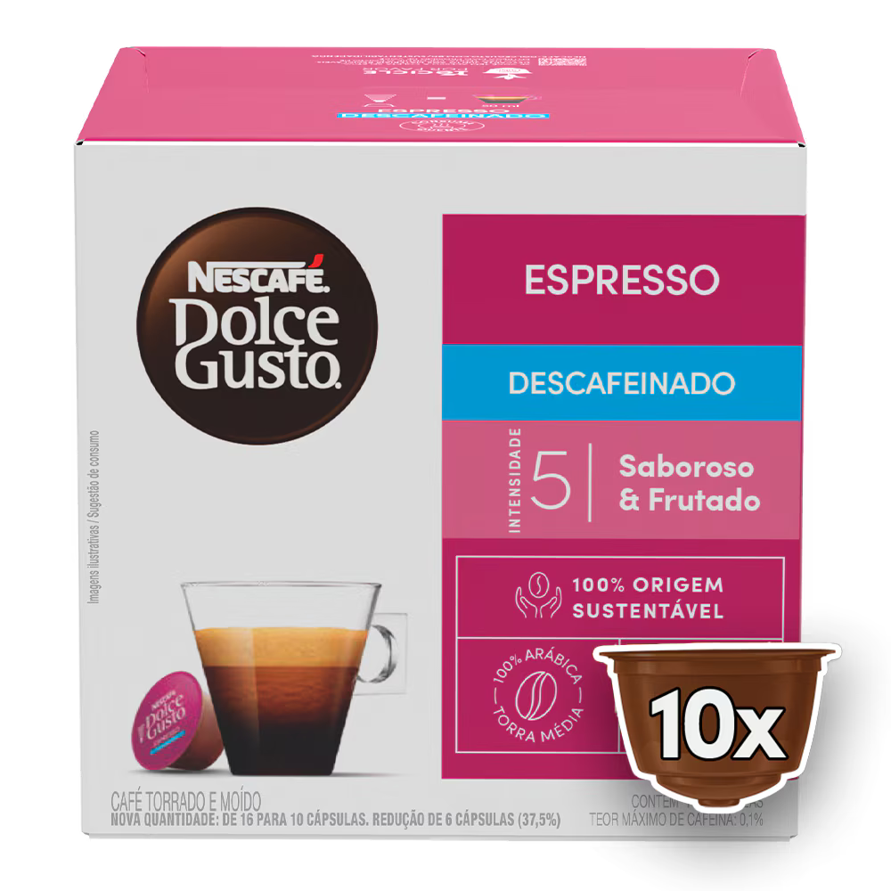 ESPRESSO DESCAFEINADO 10 cápsulas