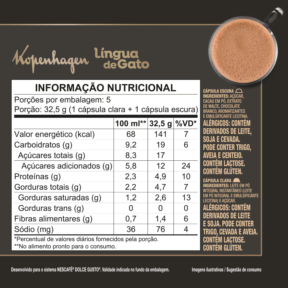 KOPENHAGEN LÍNGUA DE GATO 10 CÁPSULAS