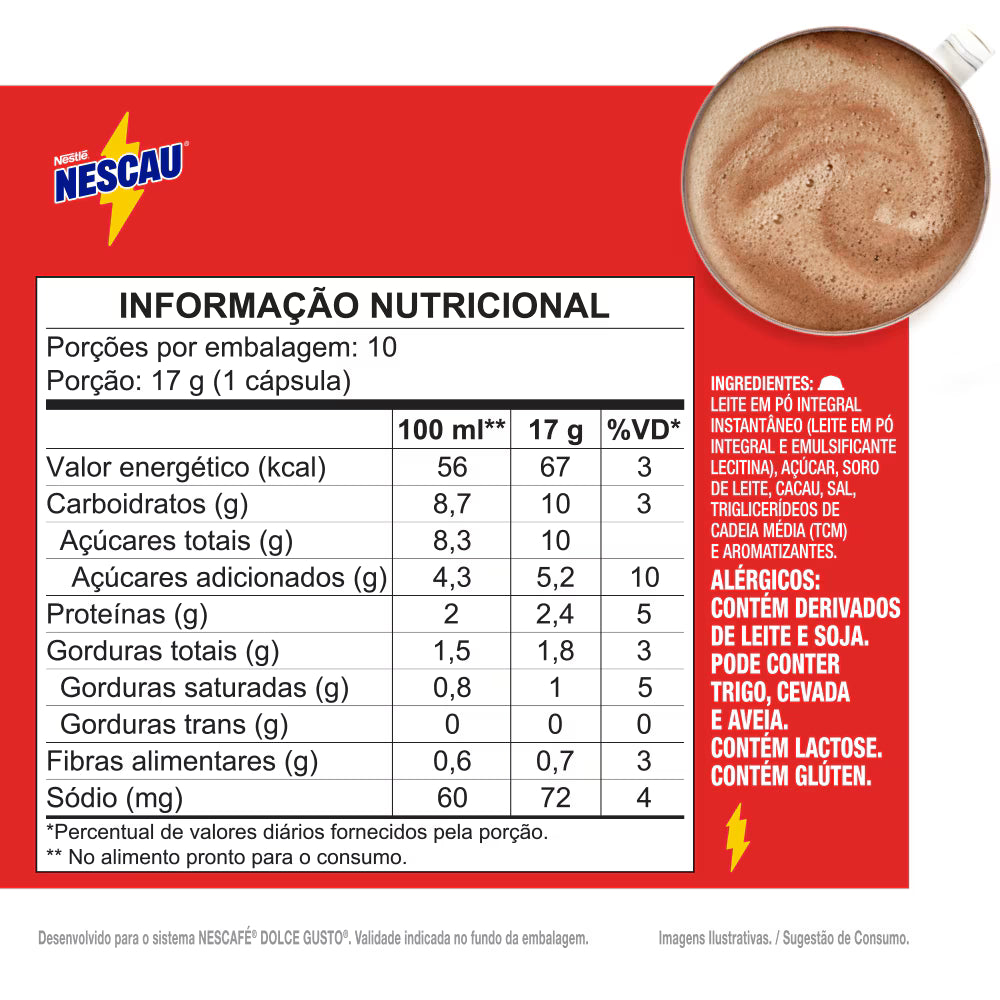 NESCAU 10 CÁPSULAS
