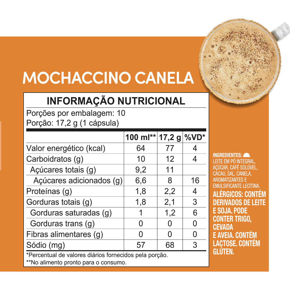 MOCHACCINO CANELA 10 CÁPSULAS
