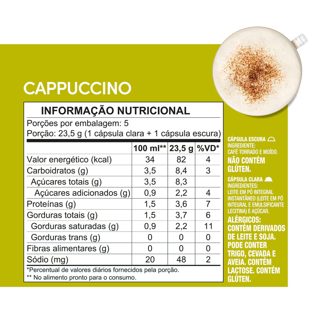CAPPUCCINO 10 CÁPSULAS